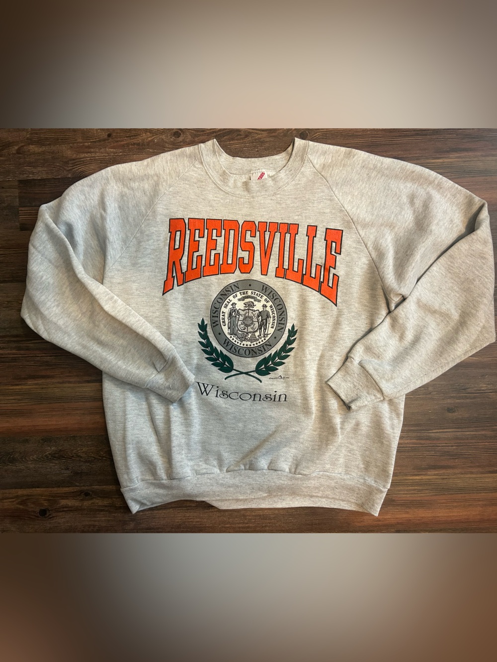 Vintage 90’s Jerzees Wisconsin Sweatshirt Size XL